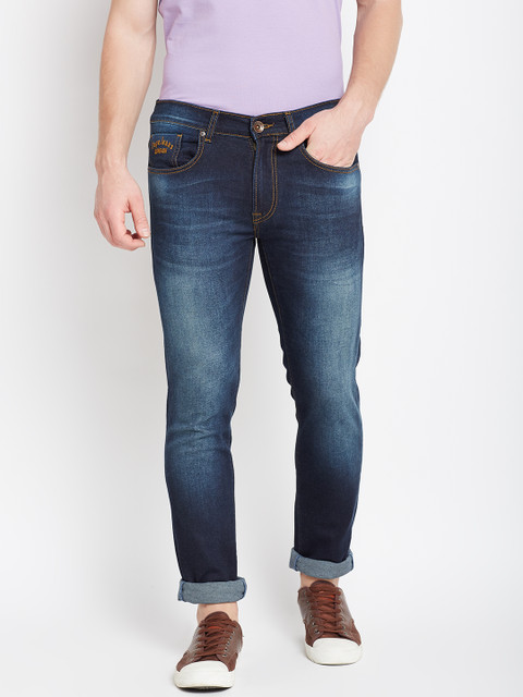

Pepe Jeans Men Navy Blue Regular Fit Low-Rise Clean Look Stretchable Jeans