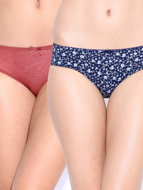 

Amante Pack of 2 Bikini Briefs, Navy blue