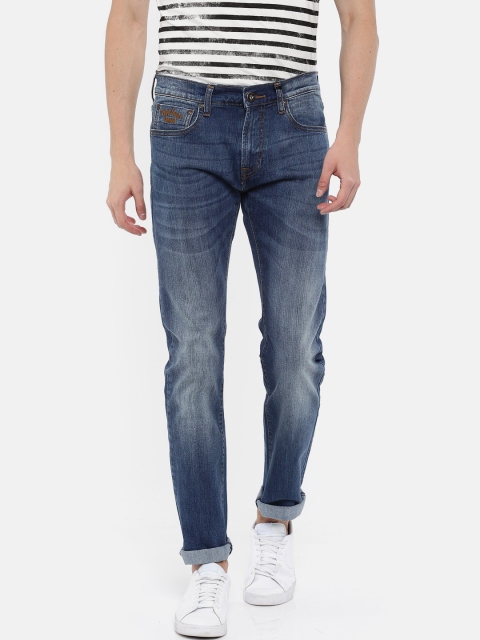 

Pepe Jeans Men Blue Slim Fit Low-Rise Clean Look Stretchable Jeans