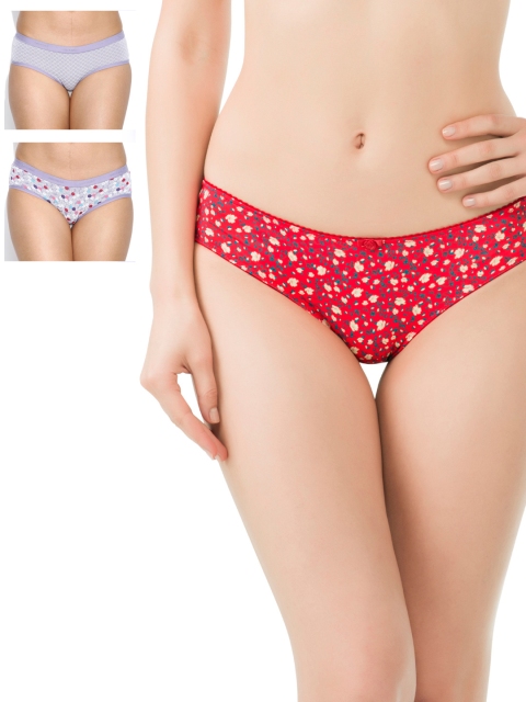 

Amante Women Pack of 3 Briefs 991992-1-1944785-1, Red