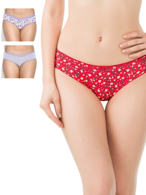 

Amante Women Pack of 3 Briefs 991992-1-1944785-1, Red
