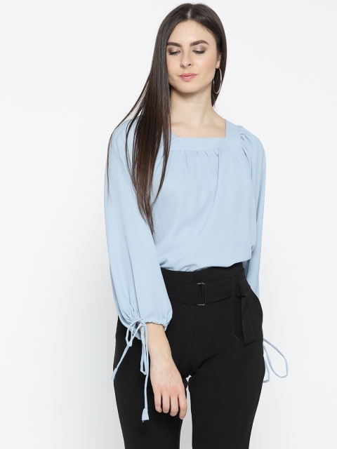 

Style Quotient Women Blue Solid A-Line Top