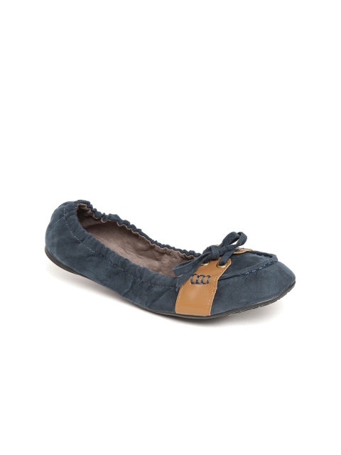 

Carlton London Women Navy Blue Solid Foldable Ballerinas