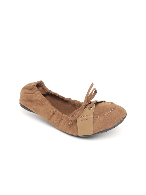 

Carlton London Women Brown Solid Foldable Ballerinas