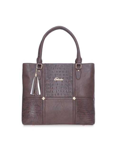 

ESBEDA Brown Printed Handheld Bag