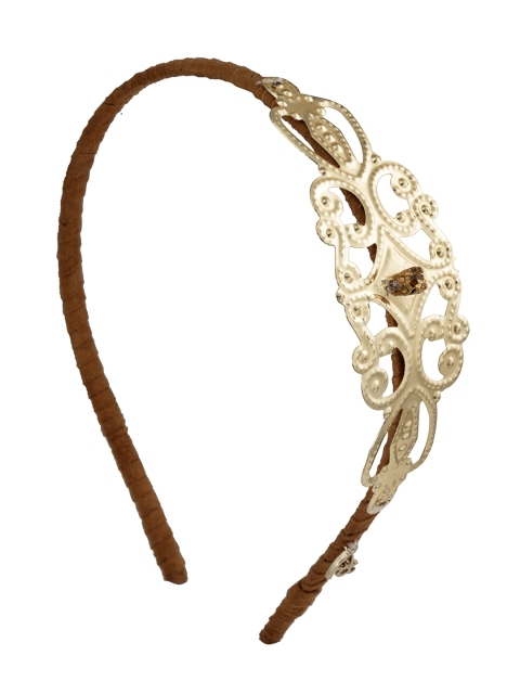 

HAIR DRAMA COMPANY Brown Embellished Hairband