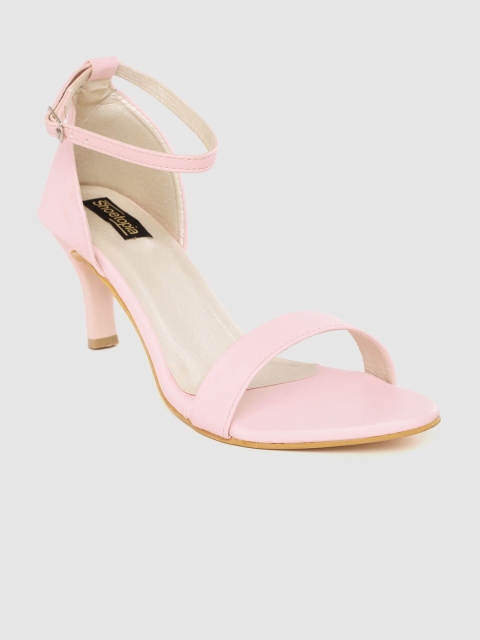 

Shoetopia Women Light Pink Solid Heels