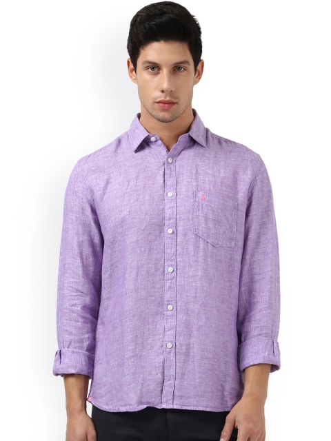 

Parx Men Purple Slim Fit Solid Casual Shirt
