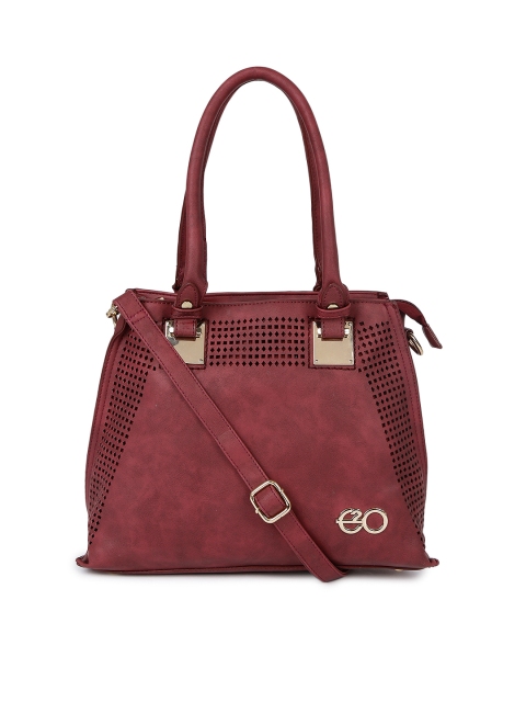 

E2O Maroon Solid Handbag
