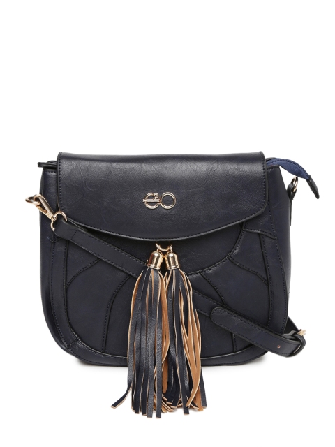 

E2O Black Solid Sling Bag