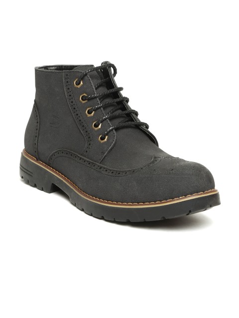 

Duke Men Charcoal Grey Flat Boots