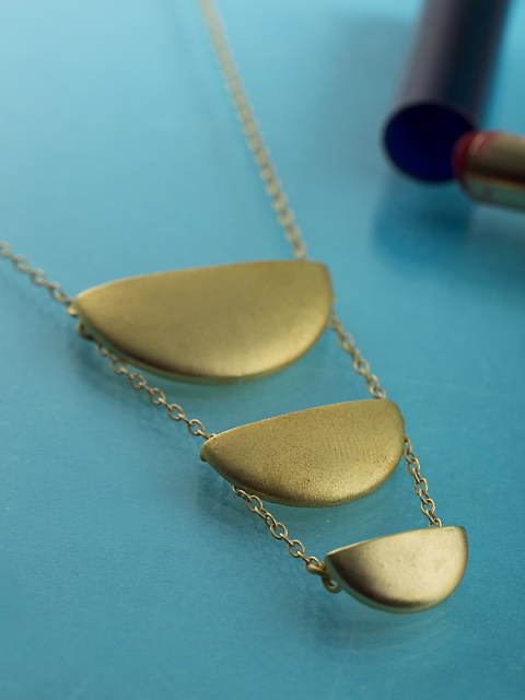 

Studio Voylla Art Skool Gold-Toned Brass Handcrafted Necklace