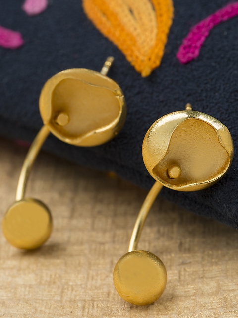 

Studio Voylla Art Skool Gold-Toned Classic Drop Earrings