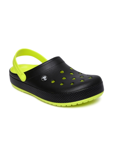 

Crocs Unisex Black & Yellow Carbon Graphic Solid Clogs