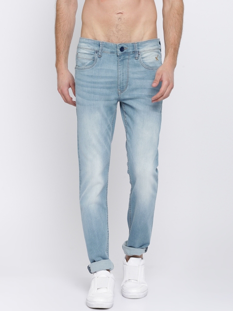 

HRX by Hrithik Roshan Men Blue Skinny Fit Mid-Rise Clean Look Stretchable Jeans