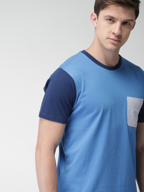 

Harvard Men Blue Solid Round Neck T-shirt