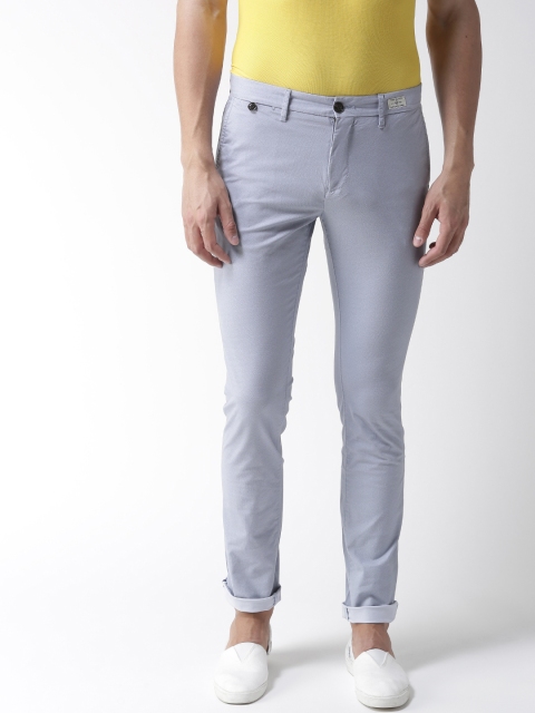 

Tommy Hilfiger Men Blue Slim Fit Printed Chinos