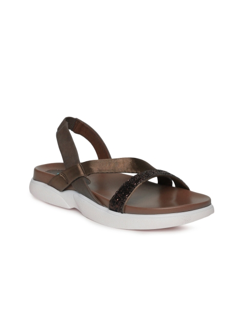 

Catwalk Women Bronze-Toned Solid Open-Toed Flats