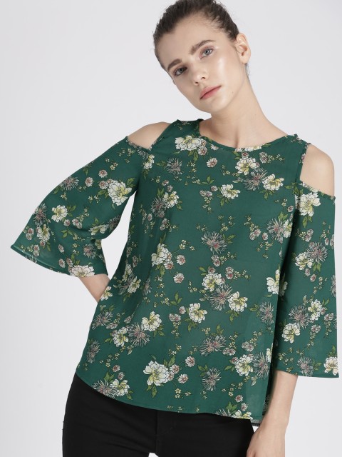

Chemistry Women Green Printed Top