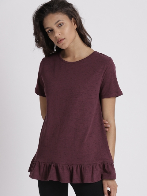 

Chemistry Women Purple Solid Top