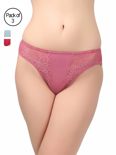 

Bodycare Pack of 3 Assorted Bikini Briefs E1452, Multi