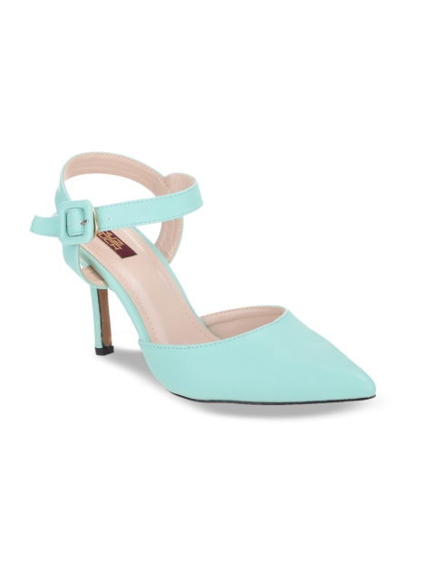 

SHUZ TOUCH Women Green Solid Heels