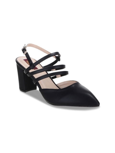 

SHUZ TOUCH Women Black Solid Heels
