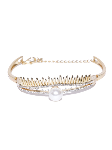 

YouBella Gold-Toned Stone-Studded Bangle-Style Bracelet