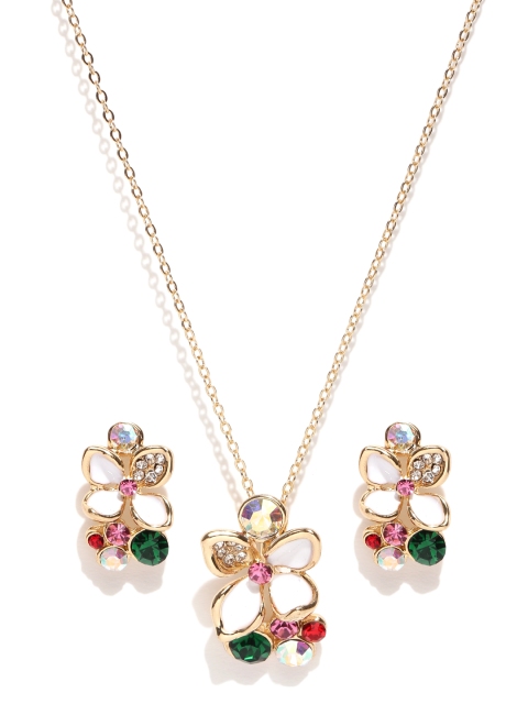 

YouBella Multicoloured Stone-Studded Jewellery Set, Multi