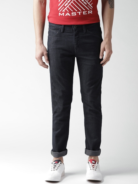 

John Players Men Navy Blue Slim Fit Low-Rise Clean Look Stretchable Jeans