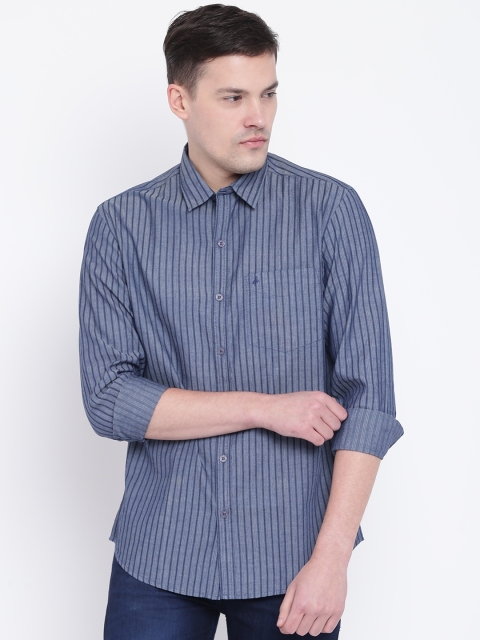 

John Players Men Assorted Trim Fit Striped Casual Shirt, Multi