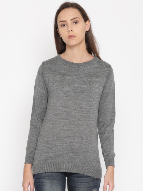 

Roadster Women Grey Solid Pullover
