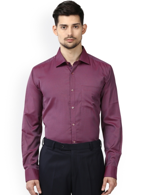 

Park Avenue Men Burgundy Slim Fit Printed Formal Shirt