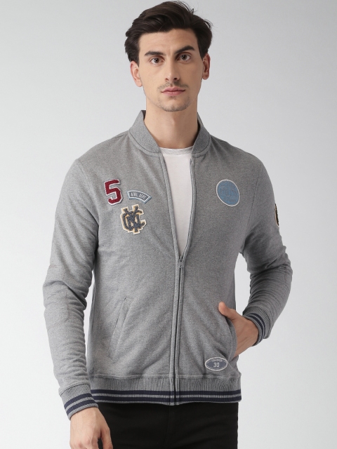 

Aeropostale Men Grey Melange Solid Sweatshirt