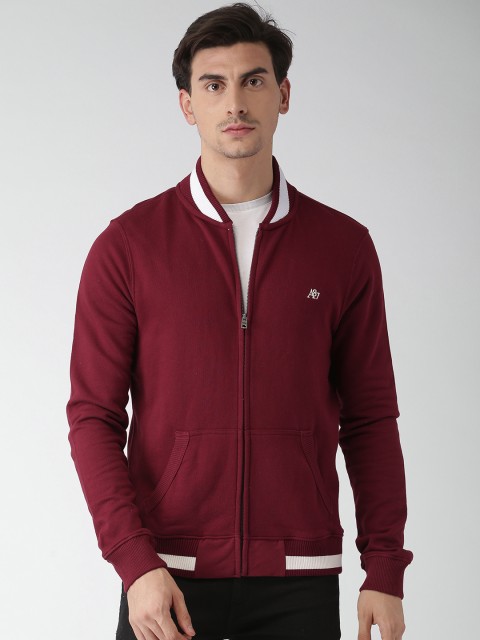 

Aeropostale Men Maroon Solid Sweatshirt