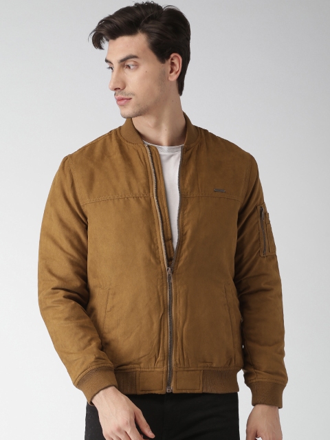 

Aeropostale Men Khaki Solid Padded Jacket