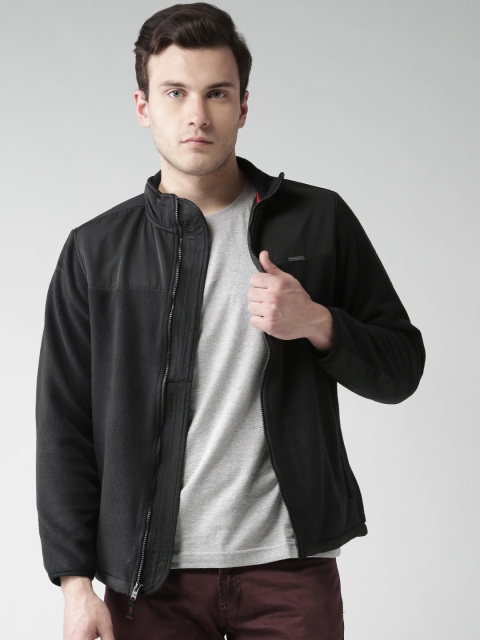 

Aeropostale Men Black Solid Bomber