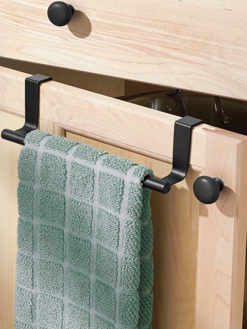 

INTERDESIGN Black Stainless Steel Towel Holder