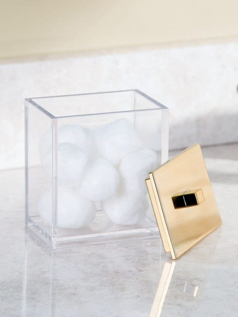 

INTERDESIGN Gold-Toned Makeup Organiser