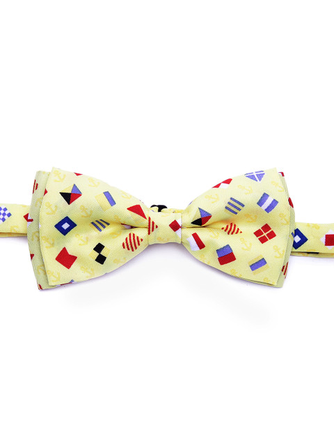 

Alvaro Castagnino Yellow & Multicoloured Printed Bow Tie