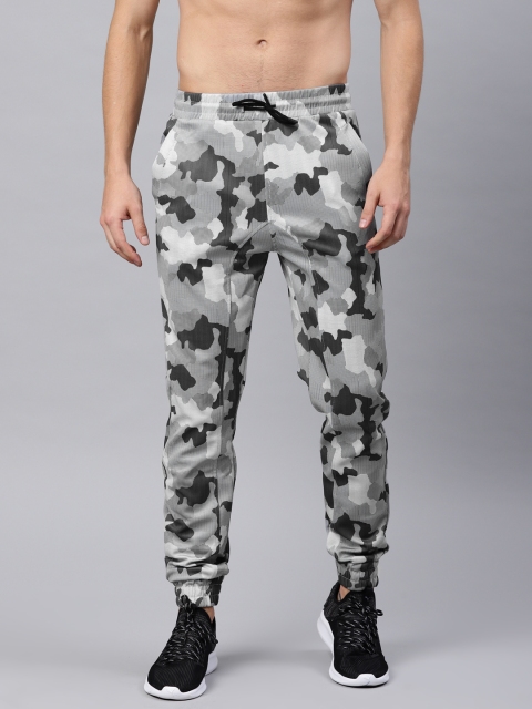 

HRX by Hrithik Roshan Men Grey Camouflage Print Joggers