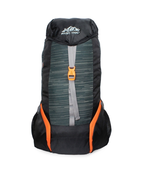 

MOUNT TRACK Unisex Black & Green Rucksack