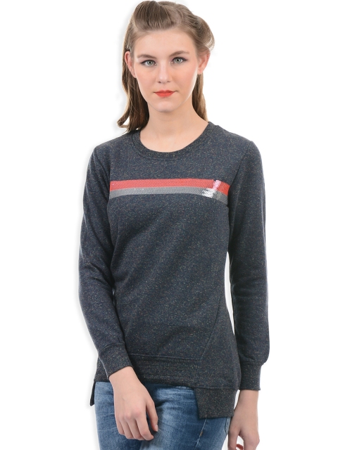 

Sweet Dreams Women Navy Blue Solid Sweatshirt