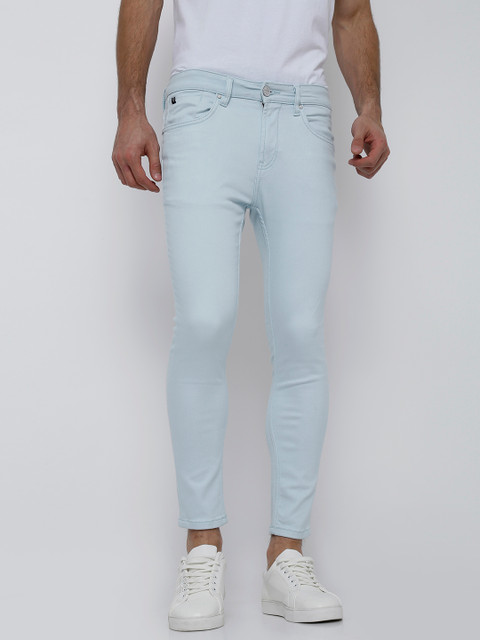 

LOCOMOTIVE Men Blue Tapered Fit Mid-Rise Clean Look Stretchable Jeans