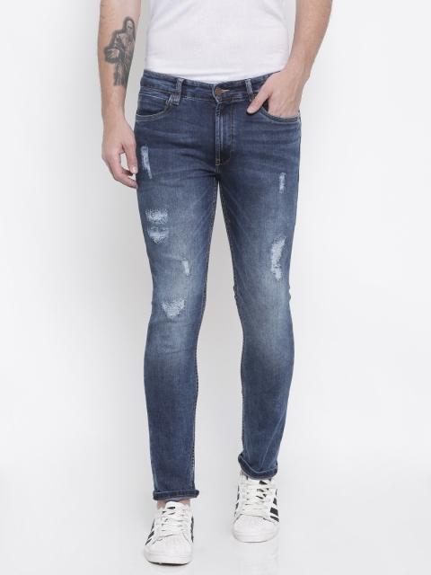 

LOCOMOTIVE Men Blue Slim Fit Mid-Rise Clean Look Stretchable Jeans