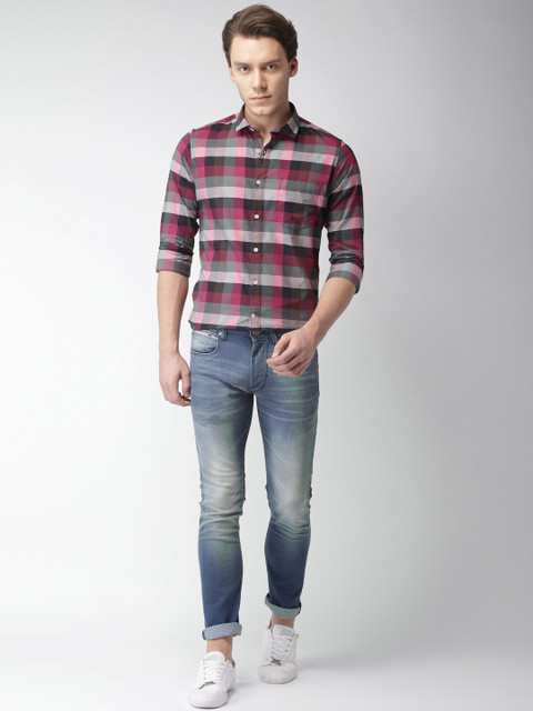 

Mast & Harbour Men Multicoloured Slim Fit Checked Casual Shirt, Multi