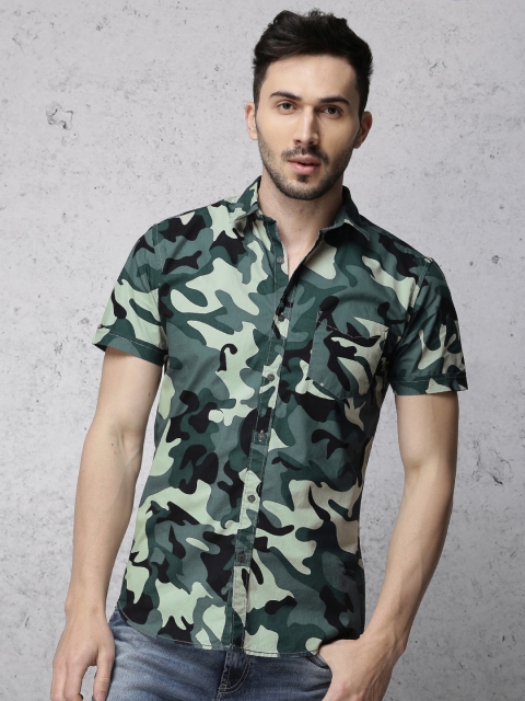 

Ecko Unltd Men Blue & Grey Slim Fit Printed Casual Shirt