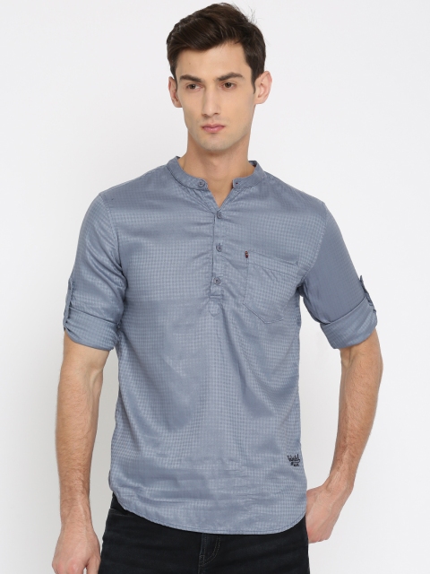

Ecko Unltd Men Blue Slim Fit Checked Casual Shirt