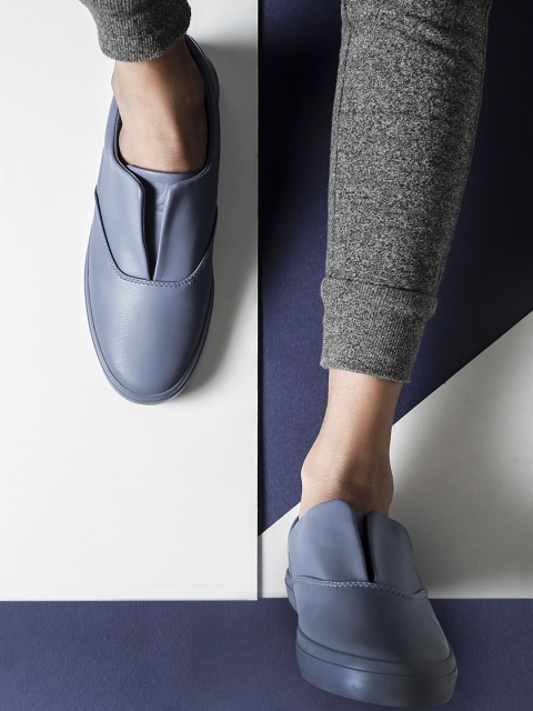 

Pepsi Men Blue Re-Imagined Oxford Squad Slip-On Sneakers