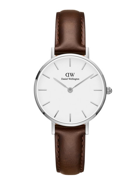 

Daniel Wellington Women Petite Bristol Silver Watch, White